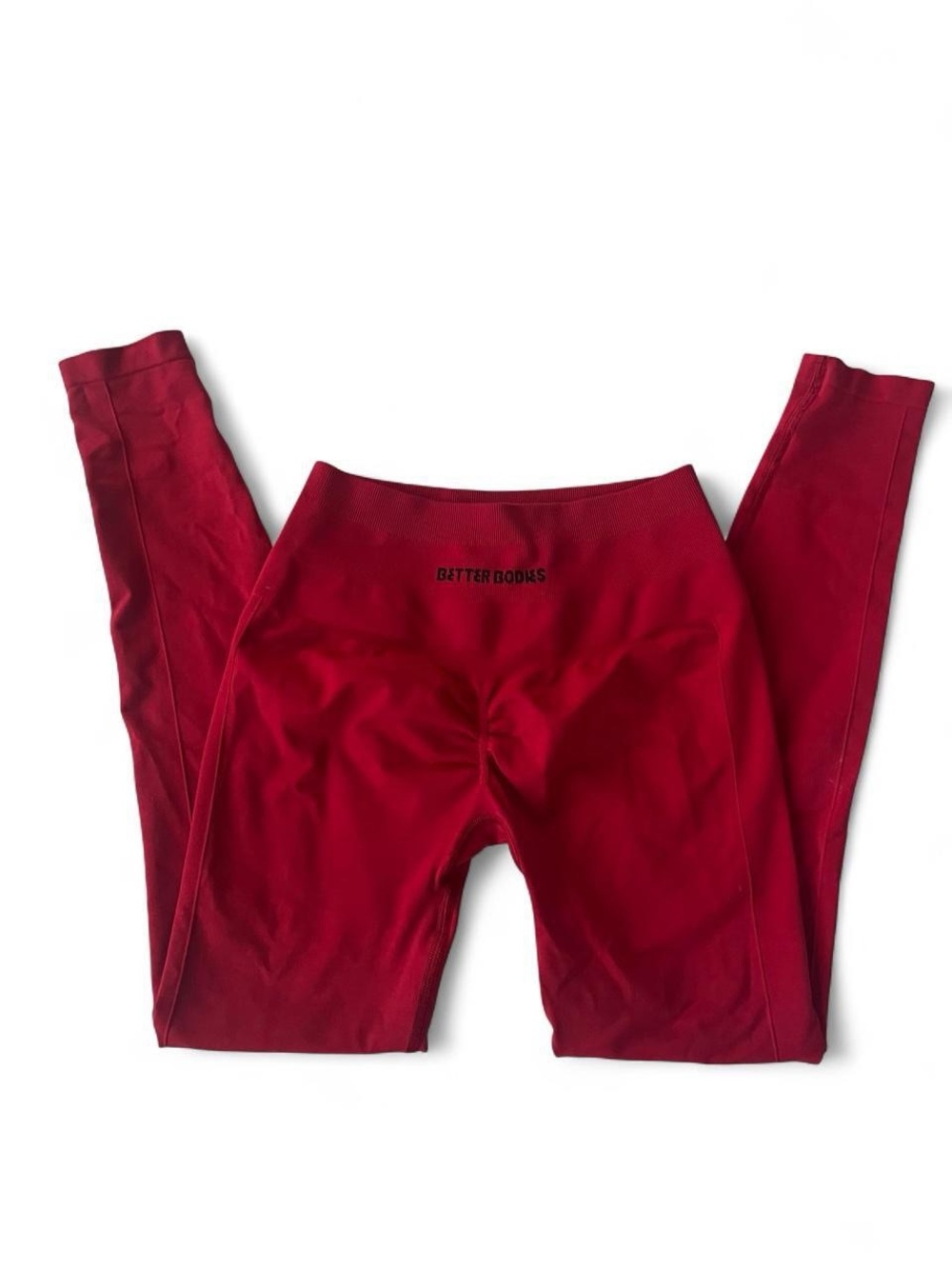 BETTER BODIES Red Seamless High-Rise Leggings